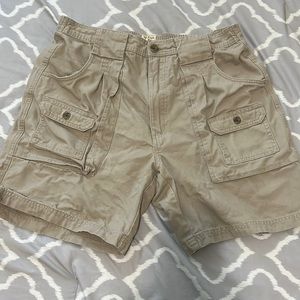 Redhead company tan cargo shorts size 34